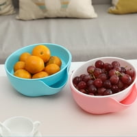 Zlobna zdjela sa drškom za sljeznicom Dvostruka posuda za posudu za pistachio suncokret edamame Cerries