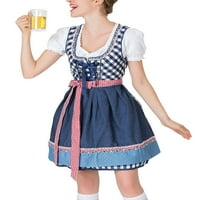 Justvh Žene Njemačke Dirndl haljina Oktoberfest Mašine za šivanje