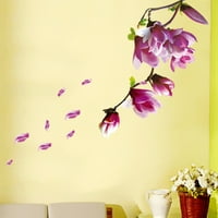 Etereauty Magnolia Cvijeće Pozadine Zidne naljepnice Naljepnice za uklanjanje umjetnosti Umjetničkim