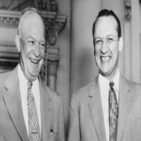 Predsjednik Eisenhower sa vođom republičkog senata William F. Knowland of California. Avgust Istorija
