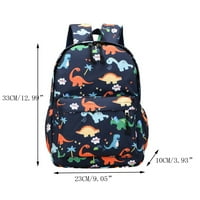Rovga New Backpack School počinje sezonu Moda Dinosaur Print Child Cartoon Torba za školske torbe Nylon