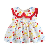 Odjeća za bebe za djevojke Toddler novorođenčad dječje djevojke bez rukava geometrijska haljina princeza