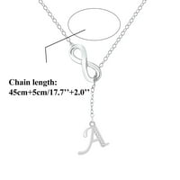 YUBNLVAE Ogrlice i privjesci u obliku resel srebrne početne ogrlice za žene srebrne ogrlice za žene