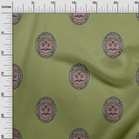 Onuone pamučna kambrića Zelena tkanina Azijska blok Fabrika lica za šivanje tiskane plovidbene tkanine