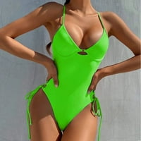Kupaći kostimi Žene Postavi u boji Čvrsti odjećni odjeća Bikini kupaći kostimi modne kupaće kostime