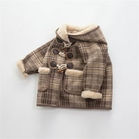 Zimski kaput malih debljine duge vunene ležerne udobne bebe zimske odjeće