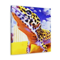 Leopard Gecko Pop Art - Platno