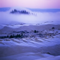 Magla preko pješčanih dina u zoru nakon teškog mraza; Lakeside, Oregon, Sjedinjene Američke Države Poster