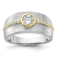 Sterling Silver Rhodium Gold Ton CZ CUBIC Zirkonija simulirana dijamantska veličina zvona nakit pokloni za žene