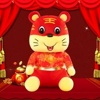Tiger Maskota plišana igračka Svečana kolekcionarska festival Poklon Kineska novogodišnja tang odijelo zodijak plišani tigar za dekor