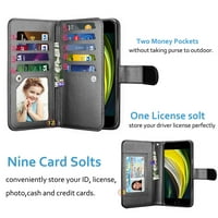 iPhone se iPhone 4.7 Slučajevi novčanik, iphone se PU kožna futrola, Njje PU kožni magnetni postolje