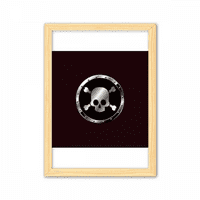 Logo Crna pozadina smrtonosna supstanca Dekorativni drveni slikanje Naslovnica Dekoracija Frame slike