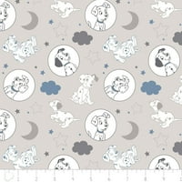 Disney Dalmatinci Tkanini Vrijeme za krevet u svijetlosivoj sivoj dvorištu