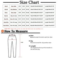 Kiplyki Clearence Trendne hlače za žene plus veličine Pokretanje čvrstih elastičnih džepova struka Loose