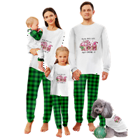 Podudaranje porodice Božić pidžama Božićni bivolski plastični prugasti trakica otisnuta dječje-djecu-za
