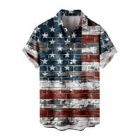 Top muški majice s dugim rukavima Muške nezavisnosti Zastava 3D digitalni tisak Personalizirani modni