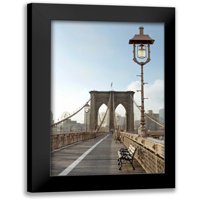 Blaustein, Alan Crni moderni uokvireni muzej umjetničko print pod nazivom - Brooklyn Bridge