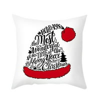 Jastuk Case Božićno slovo Uzorak kauč na razvlačenje kućno dekor jastuk za jastuk CASFION COOR Flannel jastuk f
