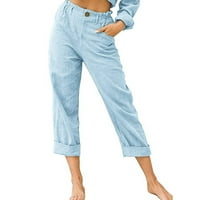 Gacuw Cargo Hlače Y2K Women Plus Veličina Regularne fit duge hlače Lounge pantalone Duks Ležerne prilike