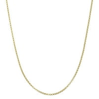 Luksuzni lanac Co. 18K zlato preko sterlinga srebrnog italijanskog ogrlica od lanca u rolo, 22