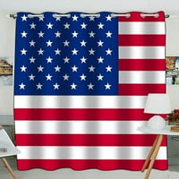 Američka zastava GROMET BlackOut Cardinat Soba zastorine zavjese