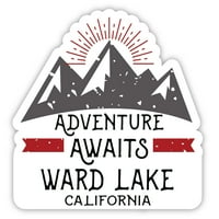 Ward Lake California Suvenir Vinil naljepnica naljepnica Avantura čeka dizajn