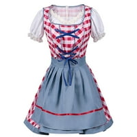 Mortilo mini haljine za žene, ženska njemačka dirndl haljina od ramena Oktoberfest djevojka plus veličine