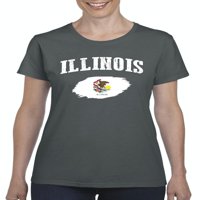 Normalno je dosadno - Ženska majica kratki rukav, do žena Veličina 3xl - Il Illinois Flag