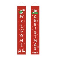 Božićni baner Sretan božićni baner na otvorenom zatvorenim božićnim ukrasima Dobrodošli viseći božićni