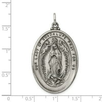 Sterling srebrno Gospa od Guadalupe Medalja