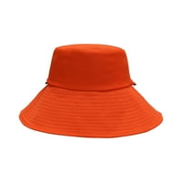FESFESFES Ljetni ribolovmani šešir muške i ženske modne čvrste boje dvostrano mjesto s kaputa za sunčanje