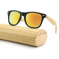 Toyfunny New Bamboo Sunčane naočale Drveni drva Muške žene Žene Retro Vintage Ljetne naočale