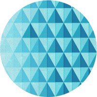 Ahgly Company u zatvorenom okruglom uzorkovima dubokim nebeskim prostirkama plave površine, 3 'runda
