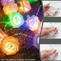 LHOMEOVE unutarnje vanjsko umjetno cvijeće svjetla LED baterija LED svjetiljka za cvijeću ruže bajki