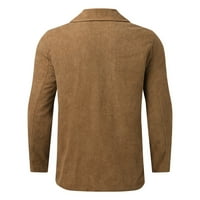 LEEY-WORL-SOvjesna jakna muške lagane jakne casual laycollar jakna Prednji zip Golf jakna Radni kaput