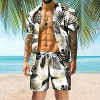 Muški ljetni modni slobodno vrijeme Havaji Seaside Holiday Beach Digital 3D Štampanje kratkih rukava