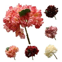 Dabay Hydrongea Umjetna cvijeća Fau Silk Mini lažni postrojeni za venčani ukras za uređenje doma