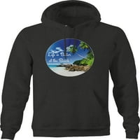 Život je bolji na pulover na plaži srednje tamno siva