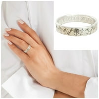 Yubnlvae prsten za cvijeće Prsten za maslačak jednostavan geometrijski prsten retro ličnost modni temperament