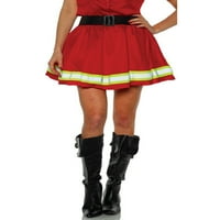 Podmornice Ženska vatrogasna vatrogasna vatrogasna kočnica Crvena saglasna mini suknja X-velika 16-18