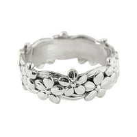 Cvjetni oblik oko prstenova žena modni trend puni cvjetni prsten dame nakit dijamantni prstenovi za