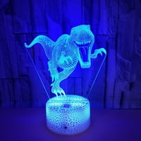 Toyella Stereo vizija Dinosaur Šarični dodir 3D noćni svjetlo pukotina daljinski upravljač USB