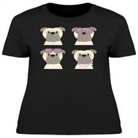 Buldog modni doodle set majica - MIMAGE by Shutterstock, ženska XX-velika