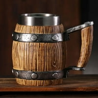 TEPSSMF šalica od nehrđajućeg stila za muž poklon, smola piva tankard šalica za kavu čaj čaja, poklon
