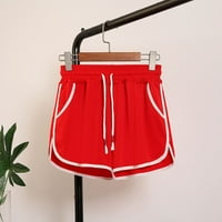 Teretane kratke hlače Žene elastične rublje za vježbanje sa džepovima Boja blok Sport Labavi atletski