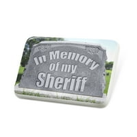 Porcelein pin u memoriji mog šerifa R.i.p Revel značke - Neonblond