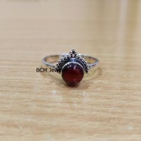Čvrsti srebrni prsten za žene i djevojke, prirodni gornji prsten GEMSTOne jedinstveni ručno izrađeni