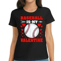 Bejzbol je moj omiljeni majica mog valentinova smiješnog bejzbol igrača