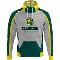Muški zeleni sivi Clarkson Golden Knights Scuba vrat pulover hoodie