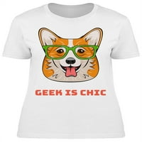 Corgi, Geek je šik majica žena -image by shutterstock, ženska 3x-velika